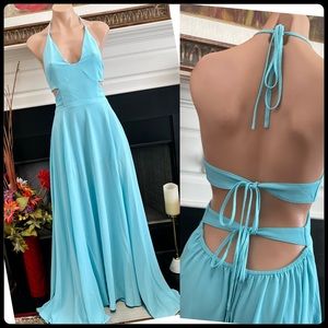 Backless Maxi Dress Size Small